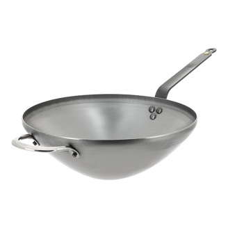 De Buyer Wok Ø320 mm met steel + greep