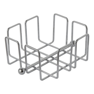 EMGA Servettenstandaard - Verchroomd - 140x140x65 mm