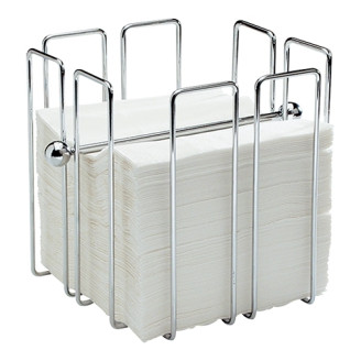 EMGA Servettenstandaard - Verchroomd - 190x190x190 mm
