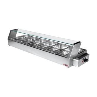 Stilfer Elektrische bain-marie - topunit, 6x 1/3 GN