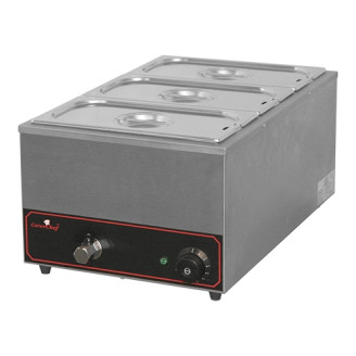CaterChef Elektrische bain-marie - topunit, 3x 1/3 GN