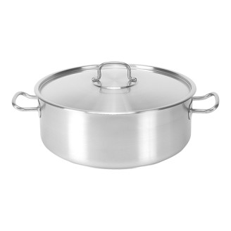 Kookpan RVS laag model Ø400 mm 207-D
