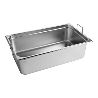 RVS gastronorm bak met greep 1/1GN - 150 mm