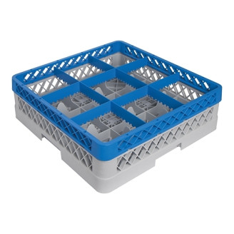 CaterRacks voetglazenkorf 9 vaks CR09-1Z