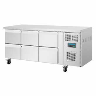 Polar RVS koelwerkbank - DA548 - 6 lades