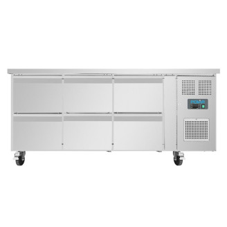 Polar RVS koelwerkbank - DA548 - 6 lades