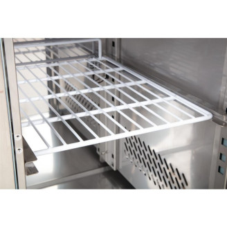 Polar roestvrijstalen koelwerkbank - GD873 - 1 deur en 2 lades