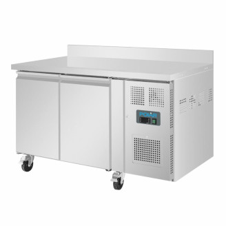 Polar RVS koelwerkbank - DL914 - 2 deuren - blokprofiel