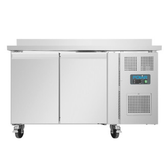 Polar RVS koelwerkbank - DL914 - 2 deuren - blokprofiel
