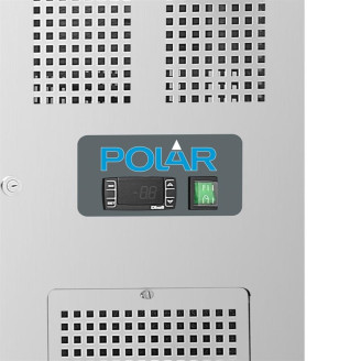 Polar RVS koelwerkbank - DL914 - 2 deuren - blokprofiel