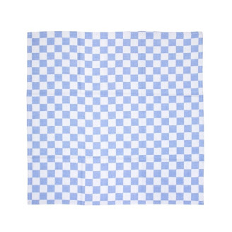 Vogue theedoek blauw geblokt