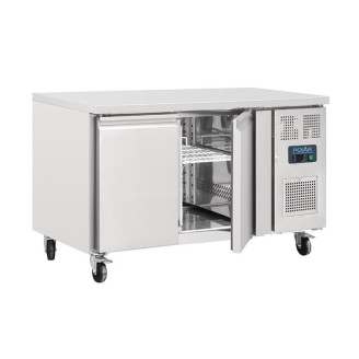 Polar RVS koelwerkbank - G377 - 2 deuren - 600 mm. diep