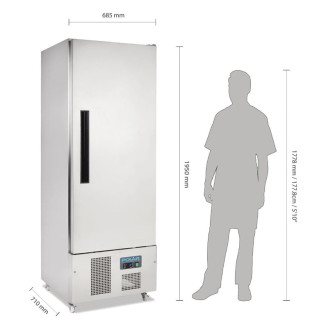 Polar roestvrijstalen koelkast - 440 liter - G590