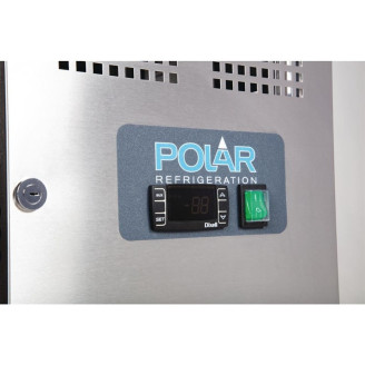 Polar RVS koelwerkbank - G596 - 2-deuren
