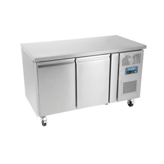 Polar RVS koelwerkbank - G596 - 2-deuren