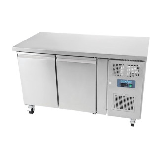 Polar RVS koelwerkbank - G596 - 2-deuren