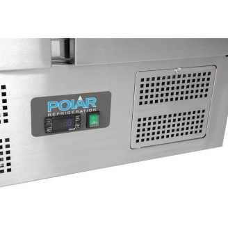 Polar roestvrijstalen koelwerkbank - U636 - 2 deuren