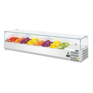 Polar ingrediëntenkoeling - glazen constructie, 8 x 1/3 GN