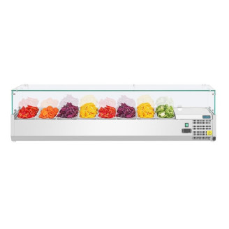 Polar ingrediëntenkoeling - glazen constructie, 8 x 1/3 GN