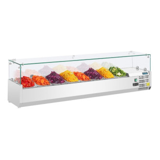 Polar ingrediëntenkoeling - glazen constructie, 8 x 1/3 GN