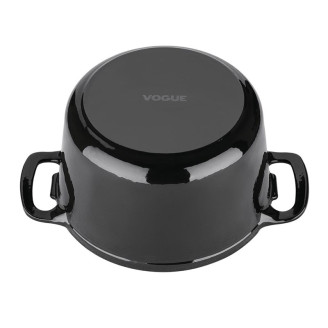 Vogue ronde braadpan zwart, 3,2ltr - 20,5cm