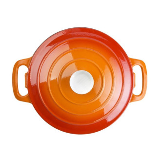Vogue ronde braadpan oranje, 4ltr - 23,5cm