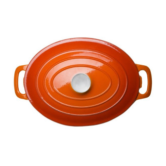 Vogue ovale braadpan oranje 6 liter