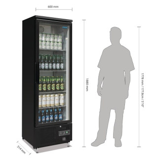 Polar GJ447 bar display met enkele deur, 307 liter