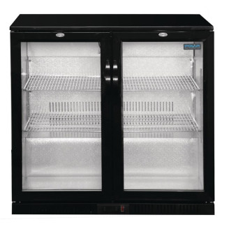 Polar G-serie 2-deurs barkoeling met klapdeuren zwart 208L