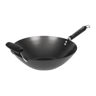 Anti-kleef wok met platte bodem 35,5cm