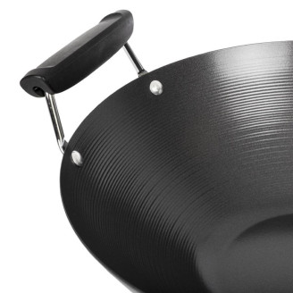 Anti-kleef wok met platte bodem 35,5cm