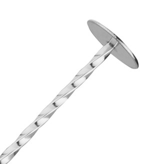 Olympia RVS cocktaillepel met stamper
