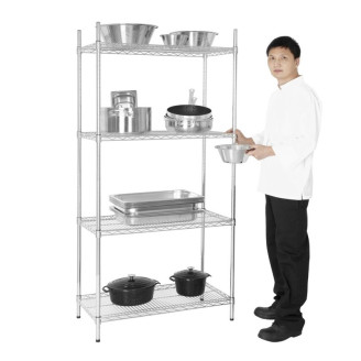 Vogue voorrraadrek met 4 schappen 915x457x1830 mm