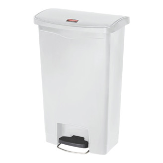 Pedaalafvalbak - 87 liter - Wit