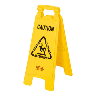 Rubbermaid waarschuwingsbord "caution" 2-zijdig