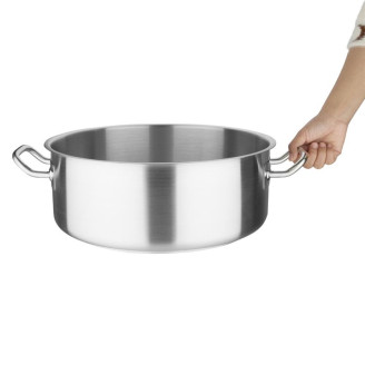 Vogue RVS kookpan laag model 36cm