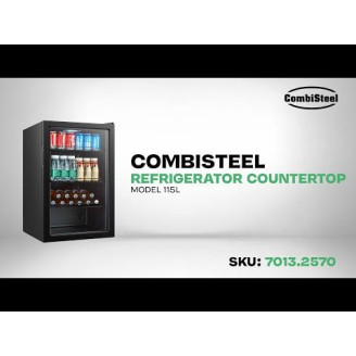 Combisteel tafelmodel koelkast, glasdeur, 115 liter