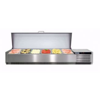 Afinox ingrediëntenkoeling - VRS 1260/S GN 1/1 - RVS deksel