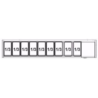 Afinox ingrediëntenkoeling - VRS 2005/S GN 1/1 - zonder glasopbouw