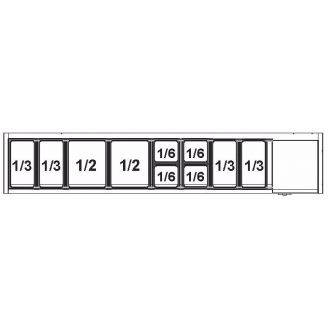 Afinox ingrediëntenkoeling - VRS 2005/S GN 1/1 - zonder glasopbouw