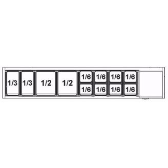 Afinox ingrediëntenkoeling - VRS 2005/S GN 1/1 - zonder glasopbouw
