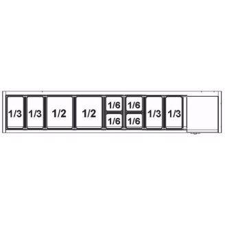 Afinox ingrediëntenkoeling - VRS 2005/S GN 1/1 - met glasopbouw