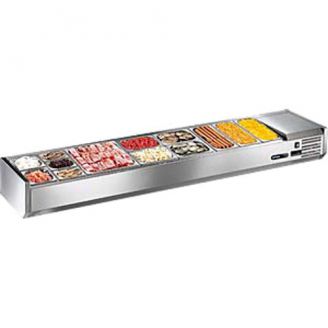 Afinox ingrediëntenkoeling - VRS 1340/S GN 1/1 - zonder glasopbouw