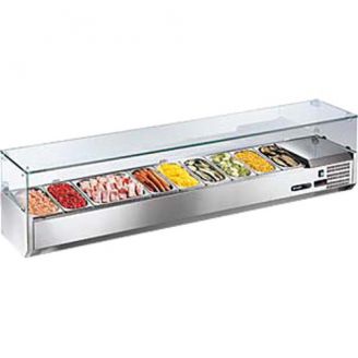 Afinox ingrediëntenkoeling - VRS 2560/K GN 1/1 - RVS deksel