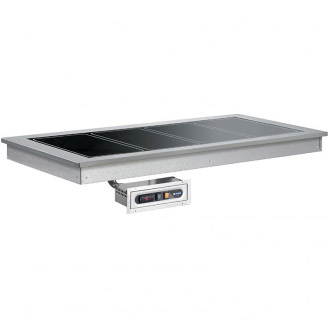 Afinox Soul Brown verwarmde glasplaat SL-BROWN 4/1 GN, drop-in