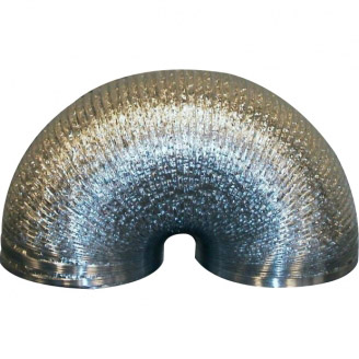 Afzuigkanaal flexibele slang Ø 254 mm. Ongeisoleerd