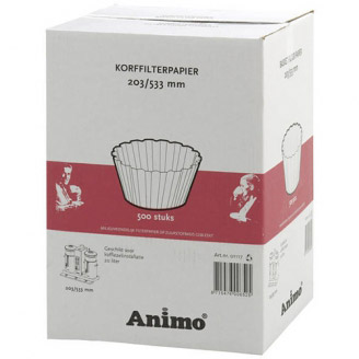 Animo korffilterpapier 203/533 / CN20e/i / CE/Ci 12, 16, 20 en 25 ltr