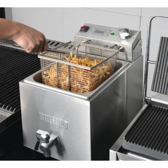 Buffalo enkele tank 8ltr friteuse met timer 2.9kW