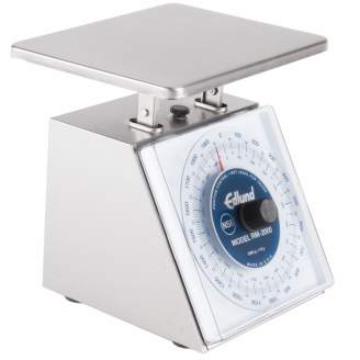 Edlund Four Star mechanische portioneerweegschaal 2 kg, groot weegvlak