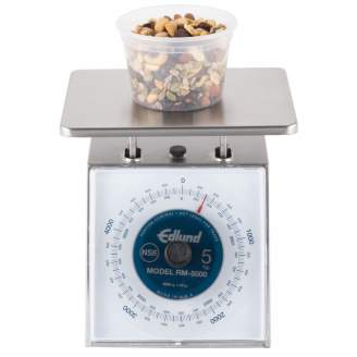 Edlund Four Star mechanische portioneerweegschaal 5 kg, groot weegvlak